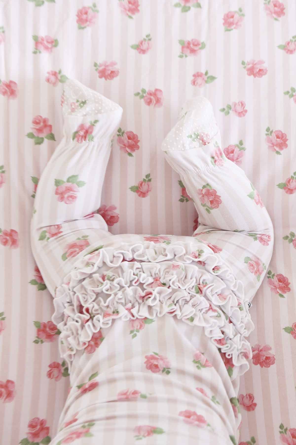 Rosy & Cozy Ruffle Zipper Footie - Image 2