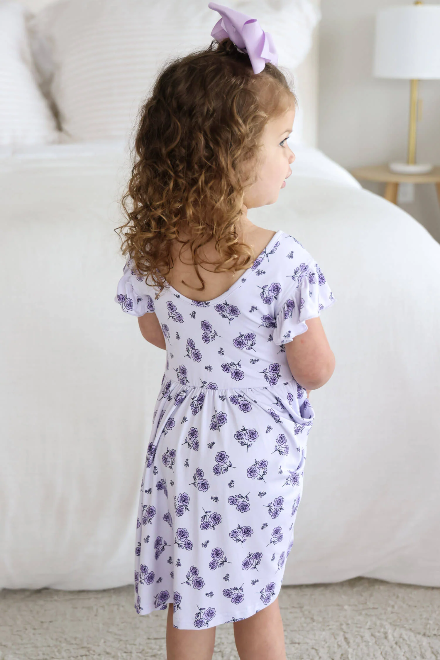 Ruffle Twirl Dress | Amethyst Garden - Image 5