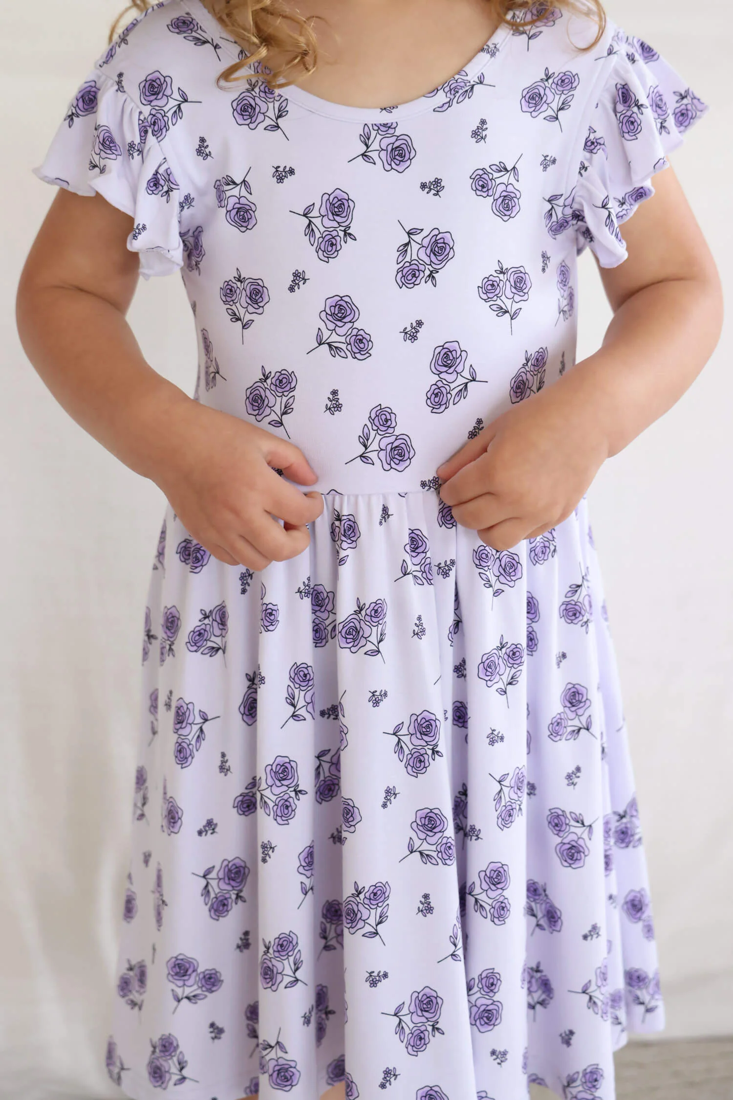 Ruffle Twirl Dress | Amethyst Garden - Image 6