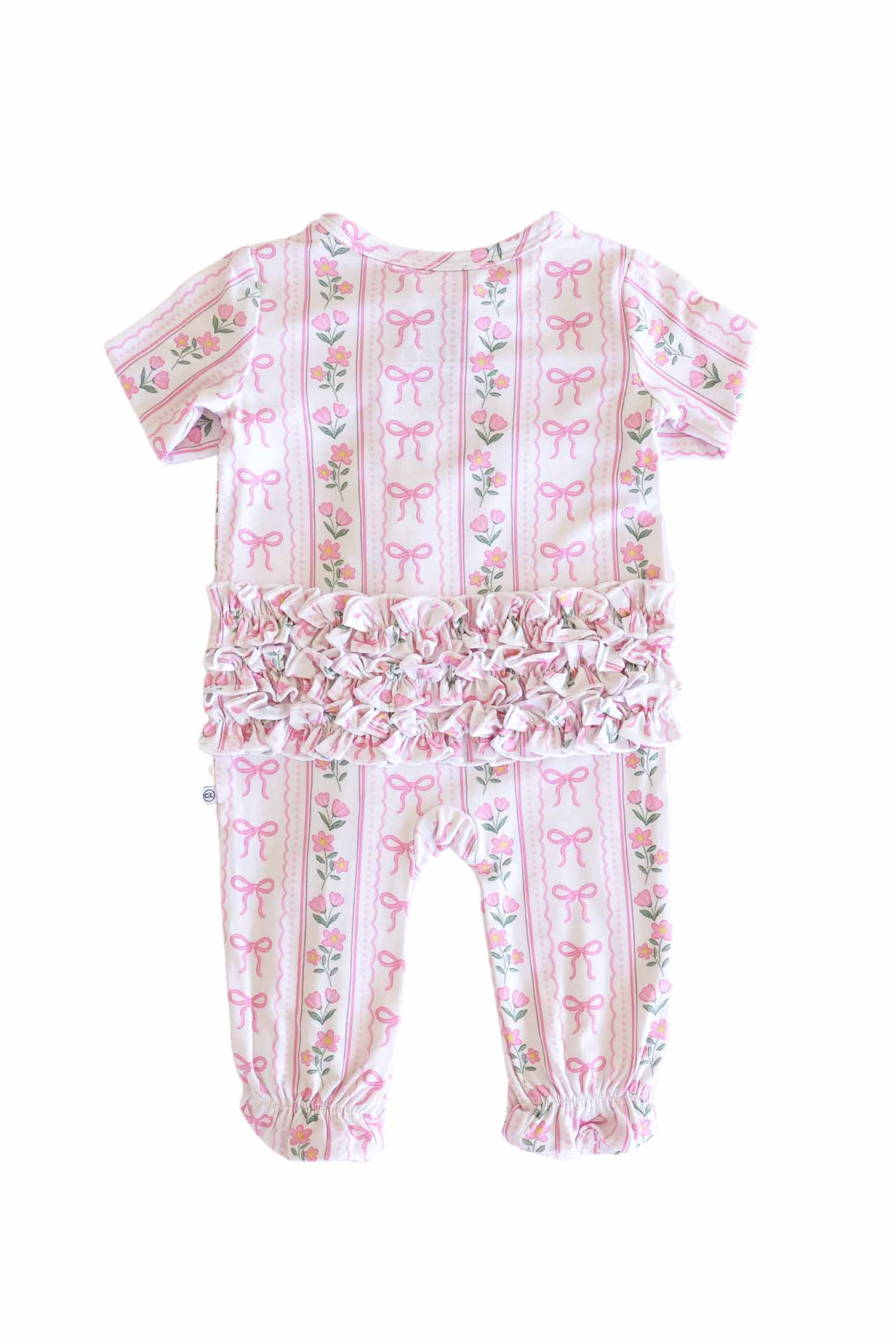 Ruffle Zipper Footie | Coquette Garden - Image 6
