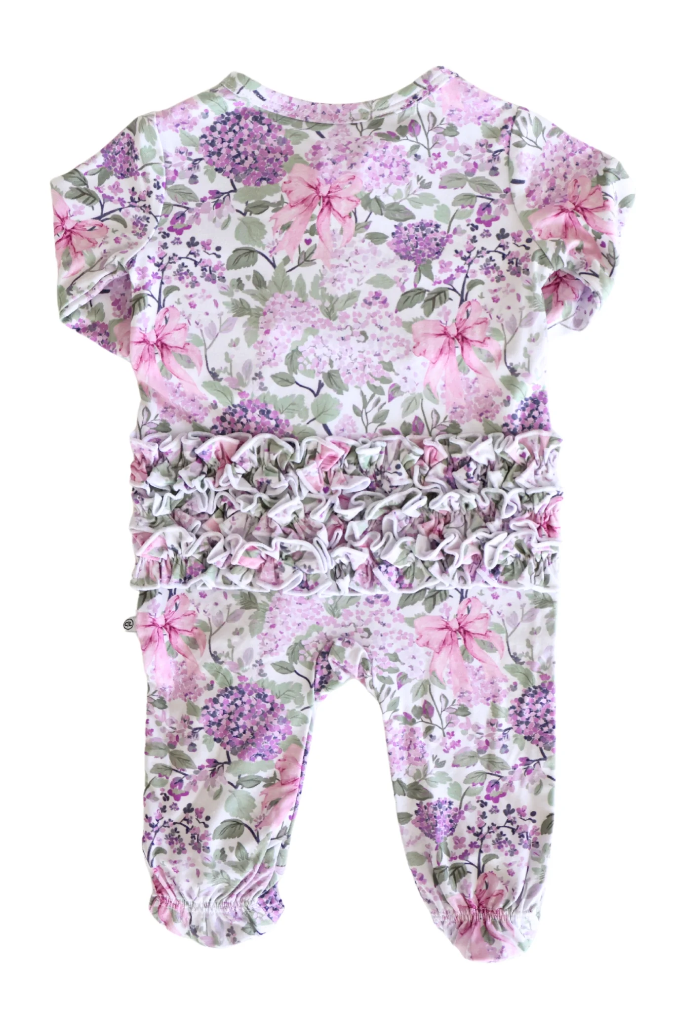 Ruffle Zipper Footie | Lavender Lullaby - Image 6