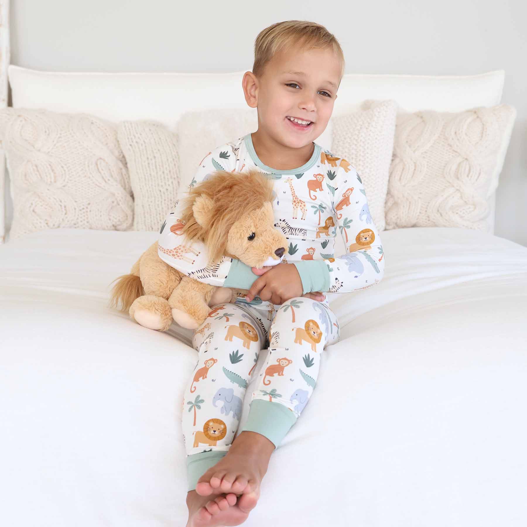Safari Snuggles Two Piece Pajama Set - Image 9