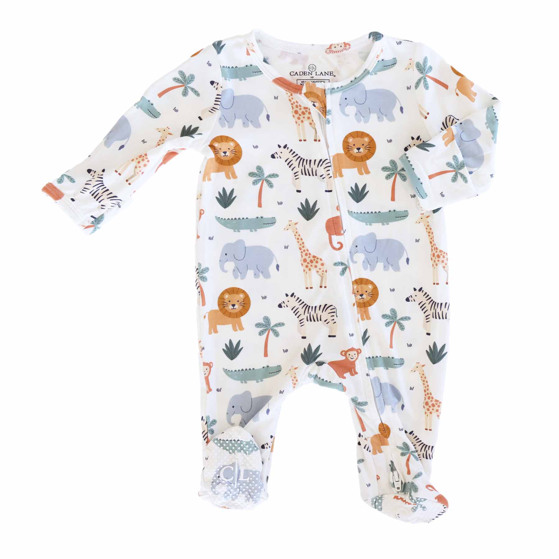 Safari Snuggles Zipper Footie - Image 3