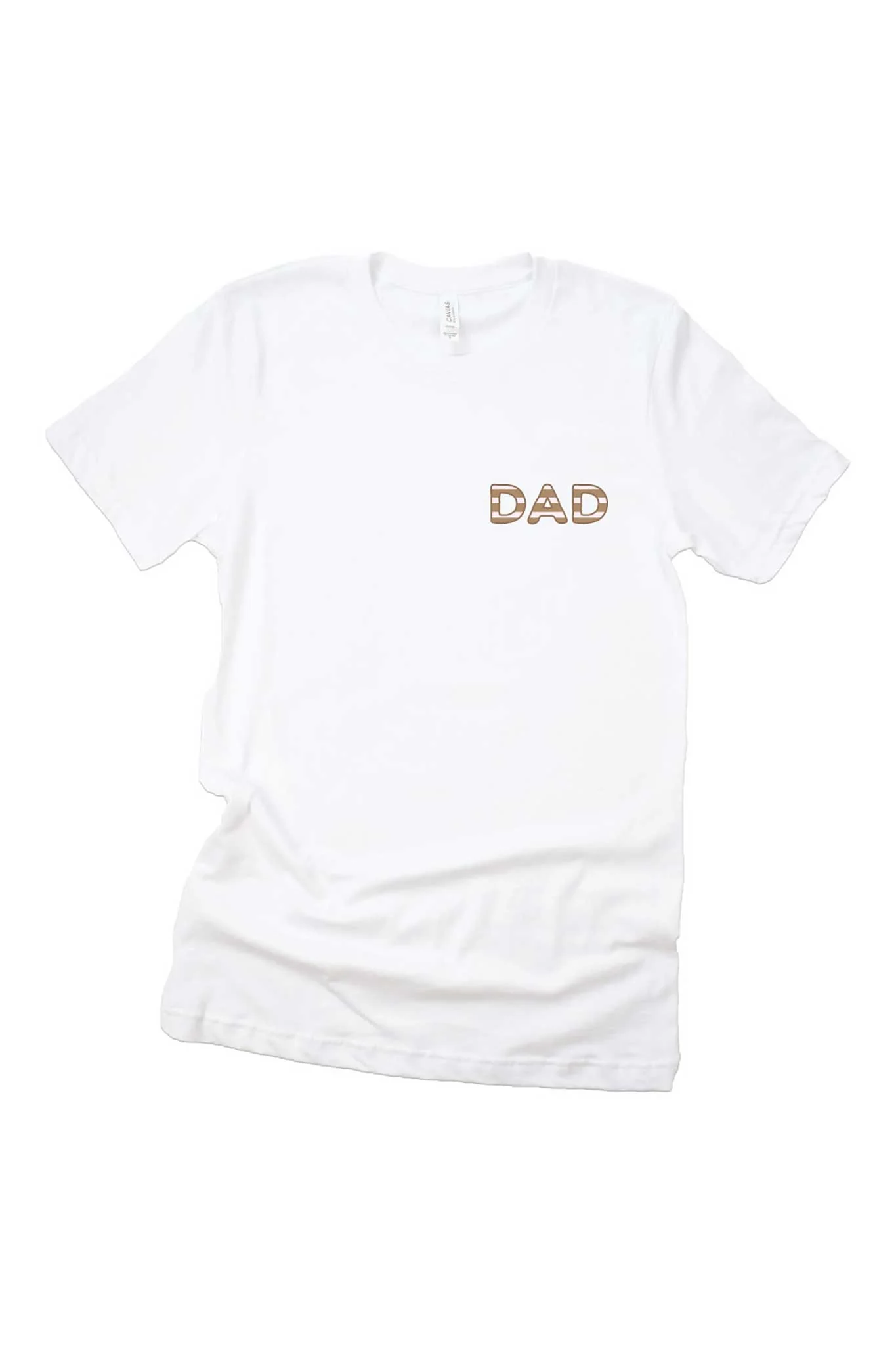 Sandy Stripes Dad Graphic Tee | White - Image 2