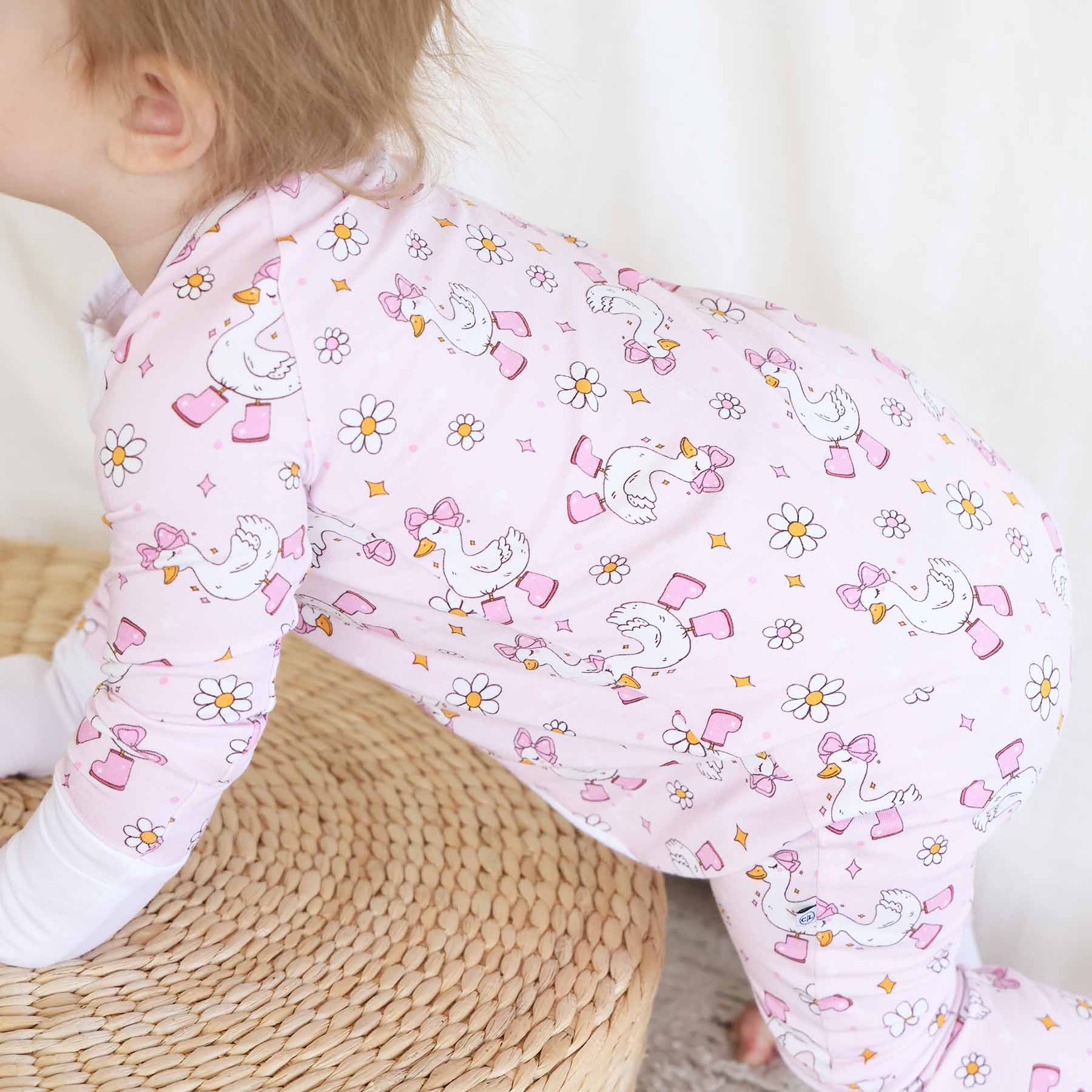 Silly Goose Convertible Zip Romper | Pink - Image 15