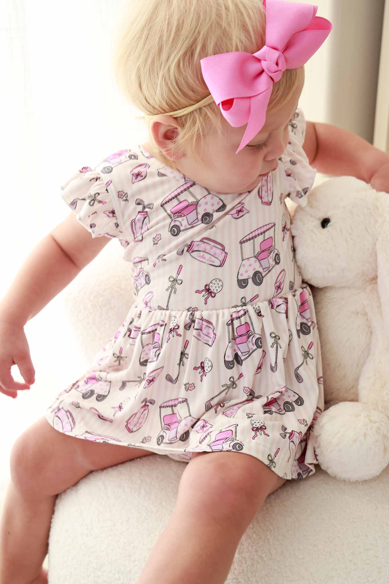 Sleeveless Twirl Bodysuit | Caddie Crew Pink - Image 4