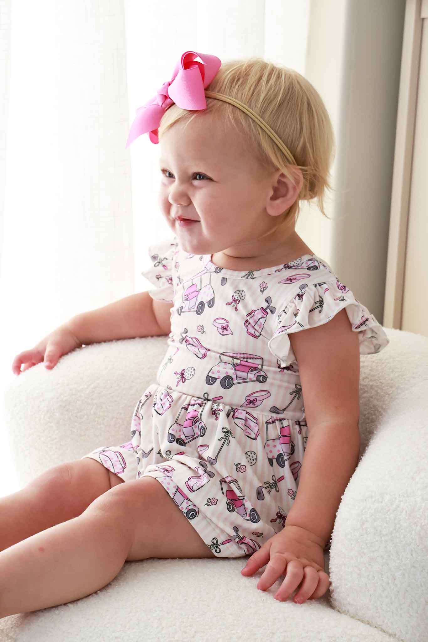 Sleeveless Twirl Bodysuit | Caddie Crew Pink - Image 5
