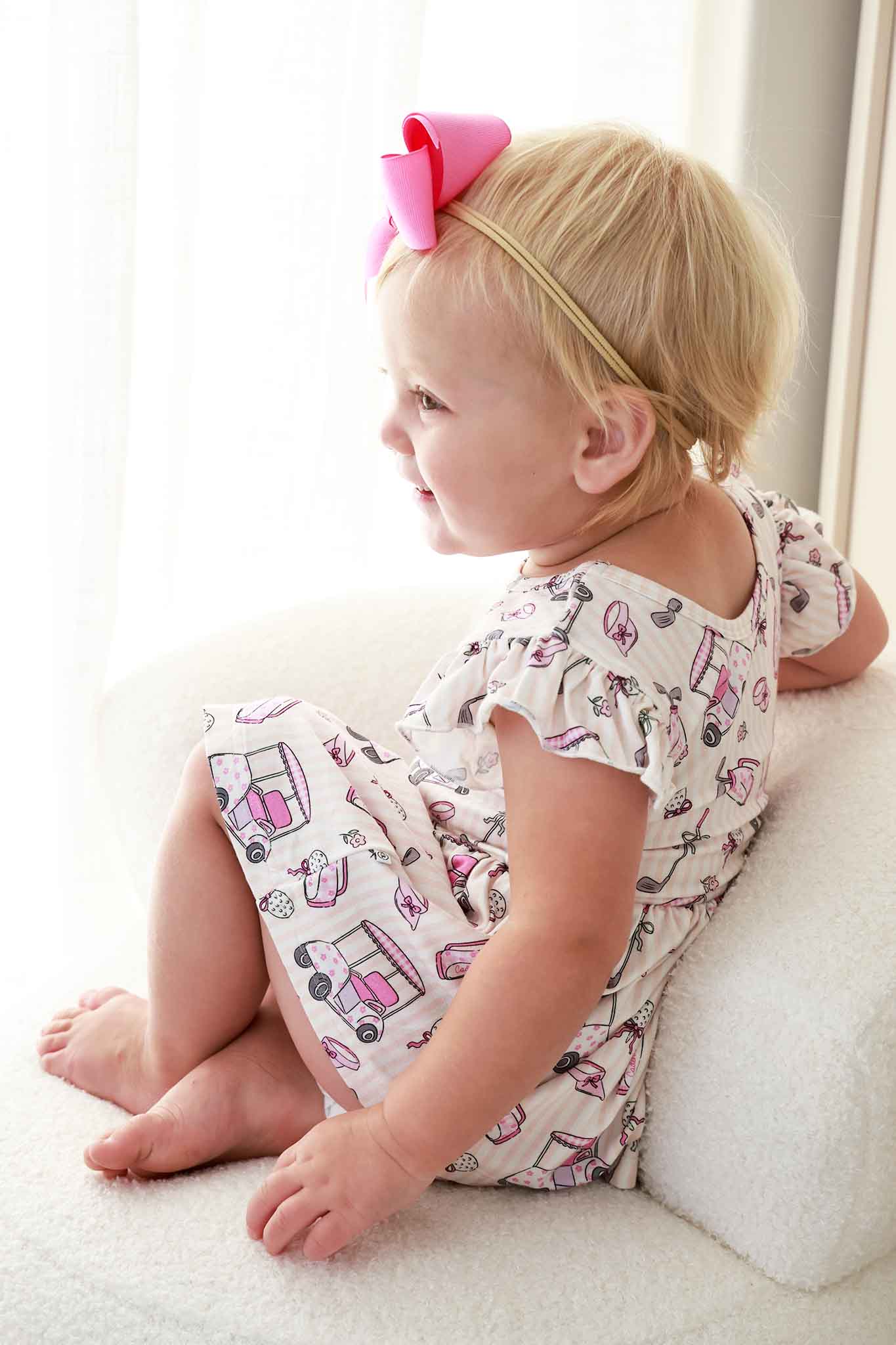 Sleeveless Twirl Bodysuit | Caddie Crew Pink - Image 7