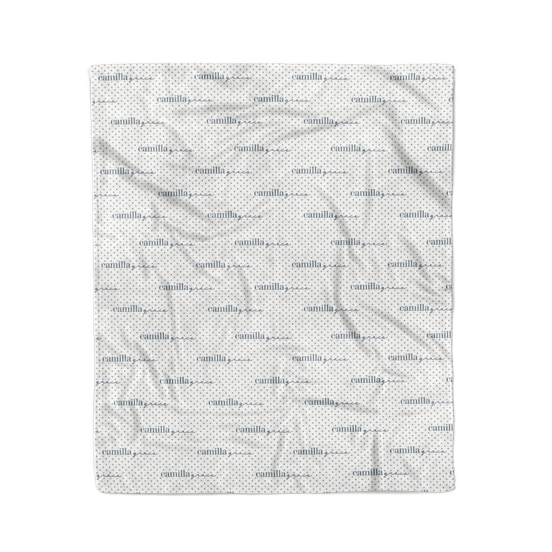 Snuggle Spots Personalized Kids Blanket | White - Image 6