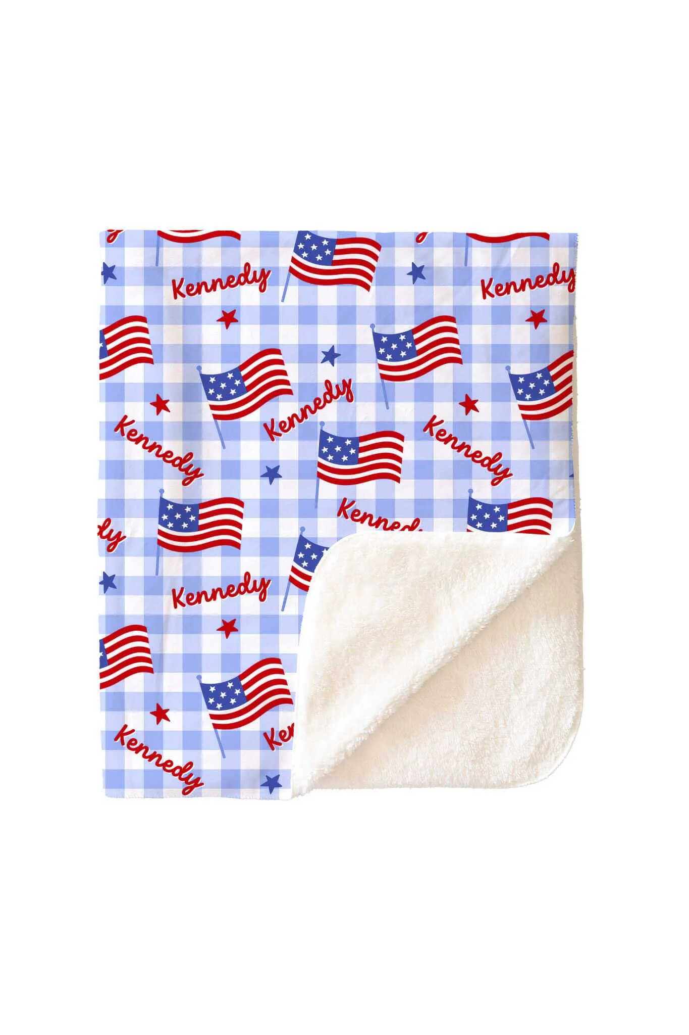 Personalized Kids Blanket | Star-Spangled Picnic - Image 5