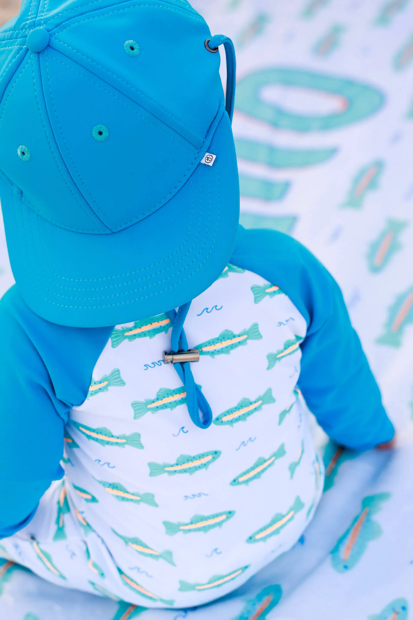 Long Sleeve Rash Guard Swim Romper Shortie | Tiny Trout - Image 13