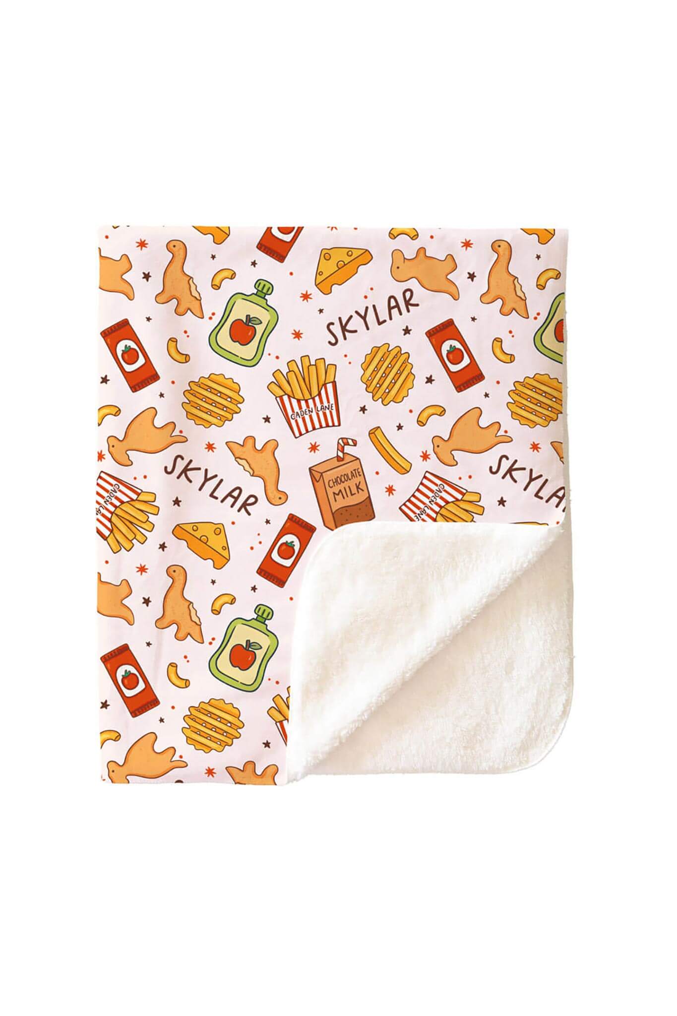 Tiny Bites Personalized Kids Blanket - Image 5