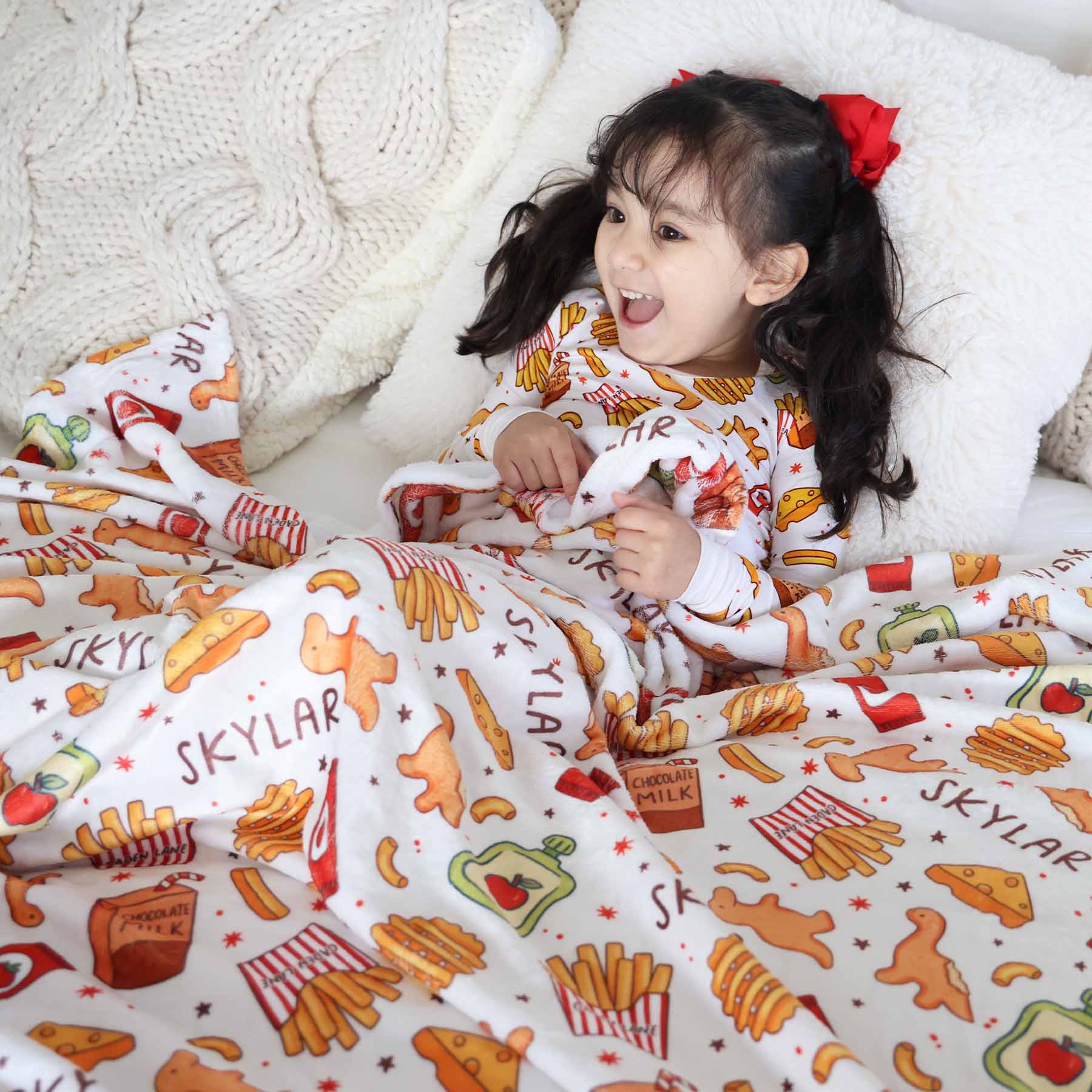 Tiny Bites Personalized Kids Blanket - Image 6