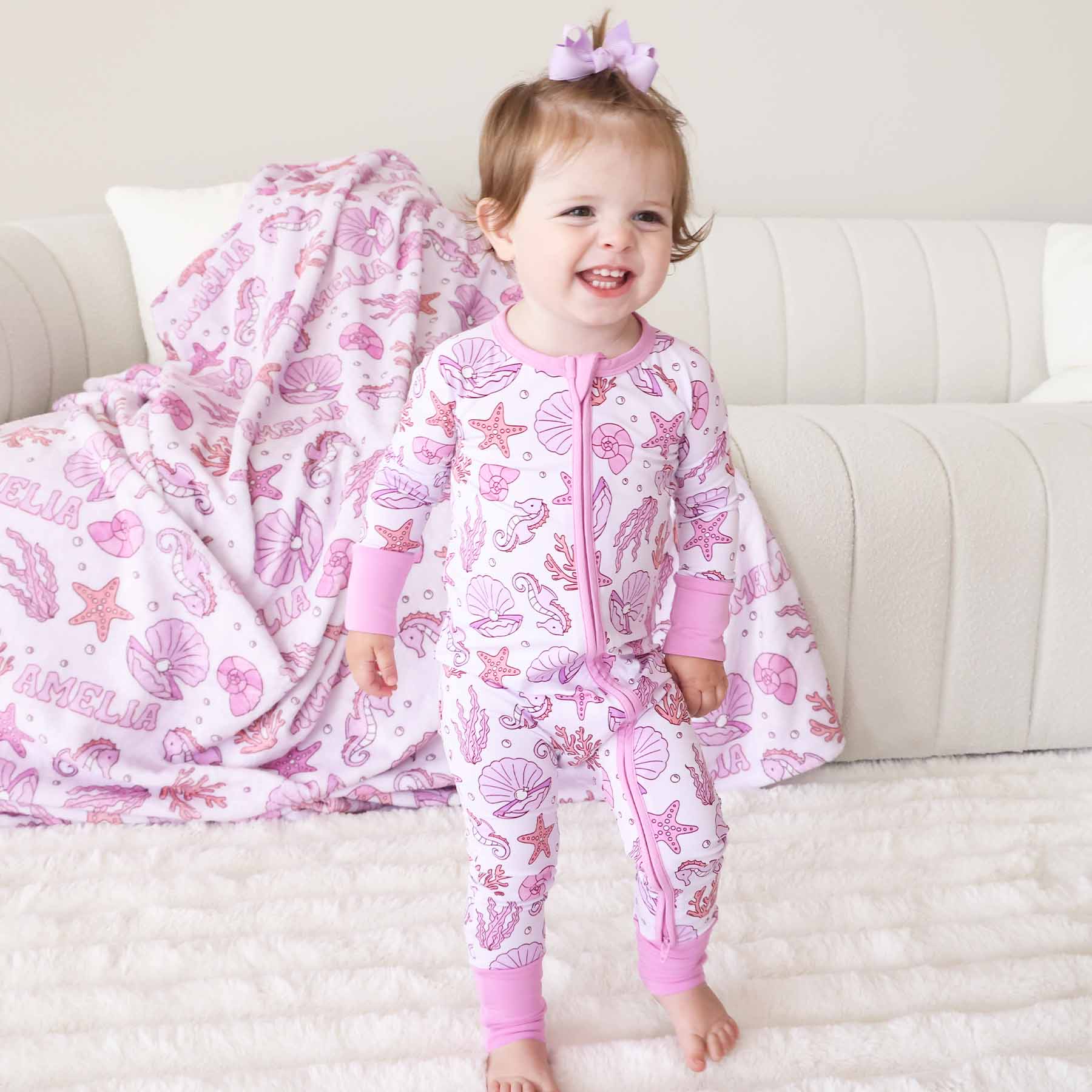 Tiny Tides Convertible Zip Romper | Pink - Image 6