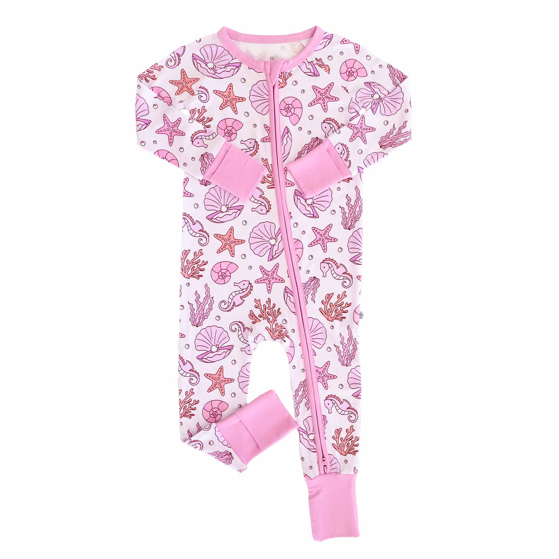 Tiny Tides Convertible Zip Romper | Pink - Image 7