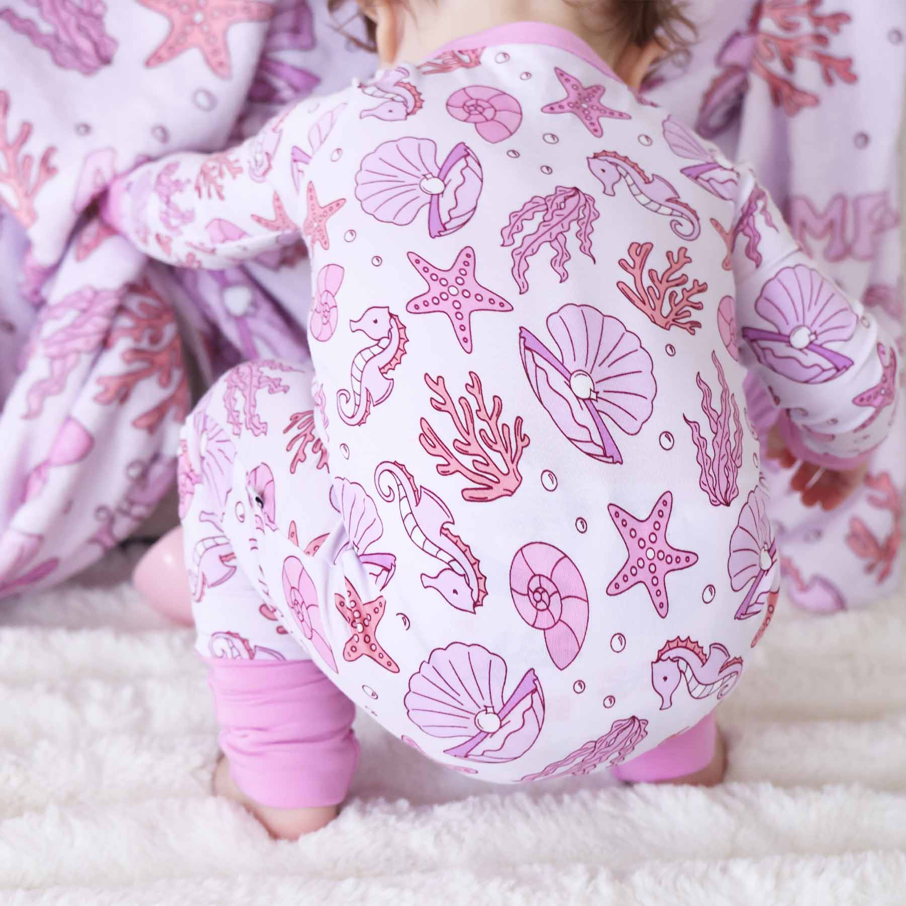 Tiny Tides Convertible Zip Romper | Pink - Image 8