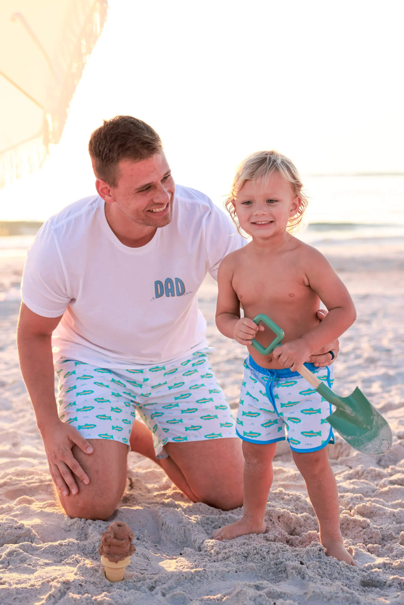 Tiny Trout Dad Graphic Tee | White - Image 5