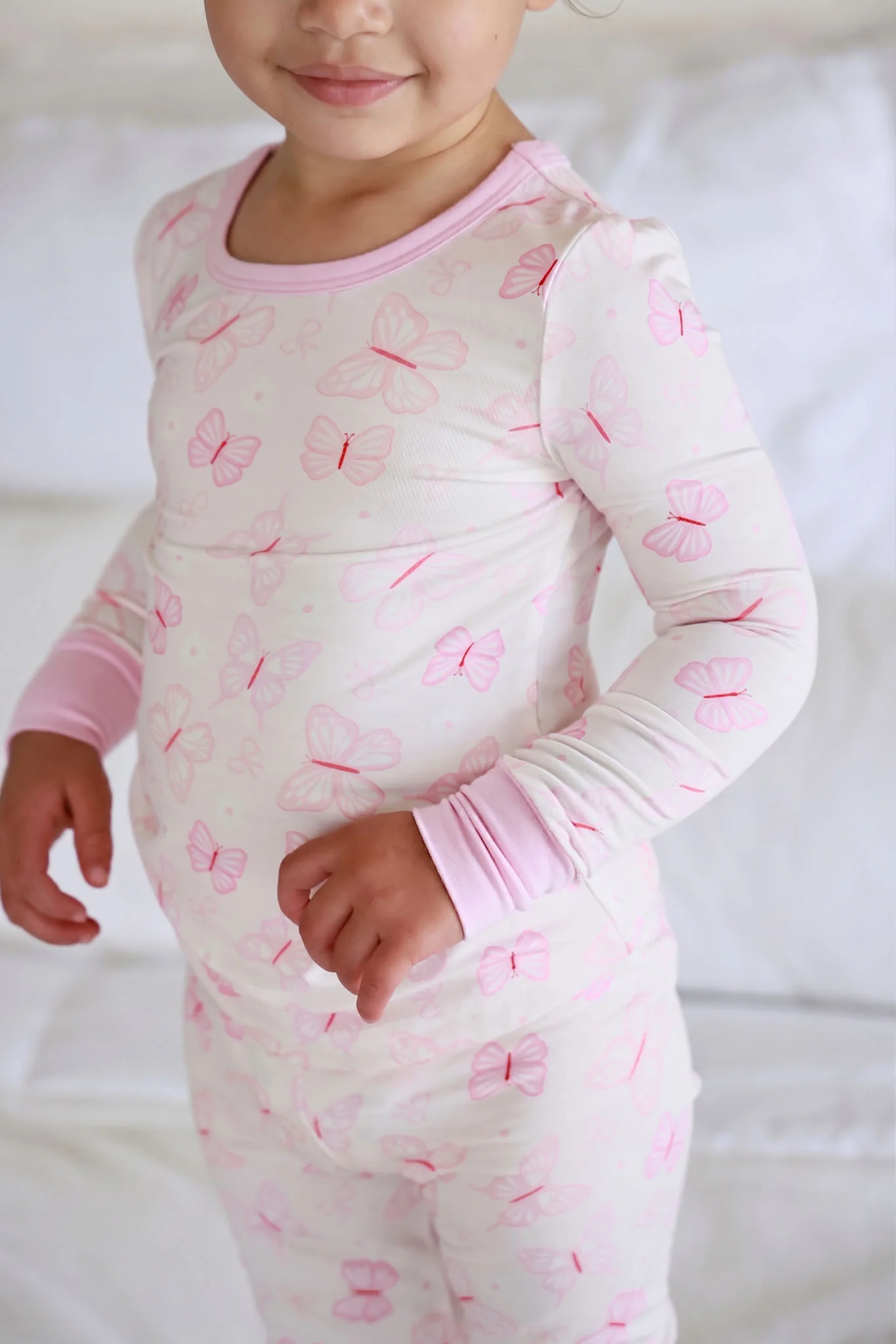 Two Piece Bamboo Pajama Set | Blooming Butterflies - Image 7