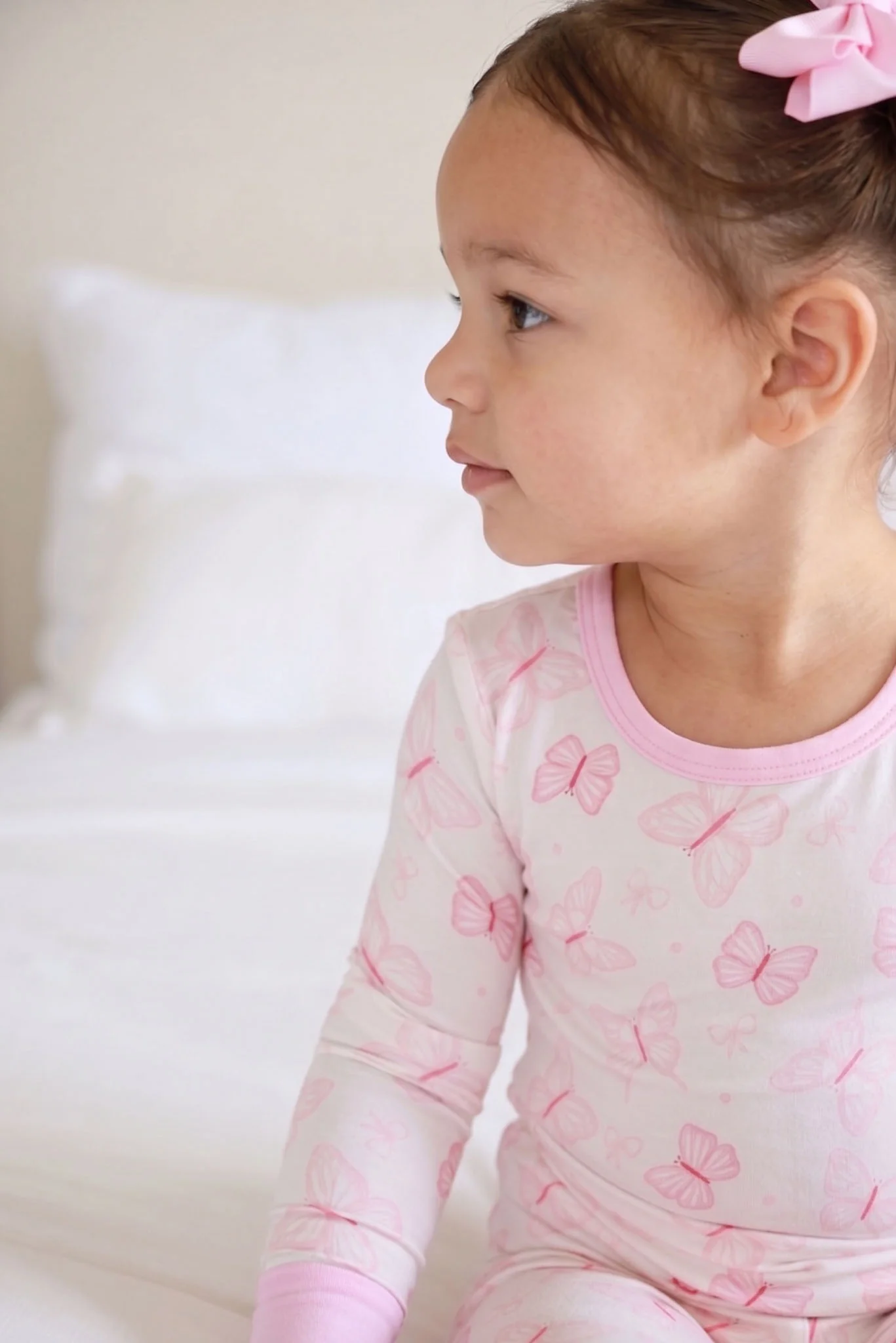 Two Piece Bamboo Pajama Set | Blooming Butterflies - Image 9