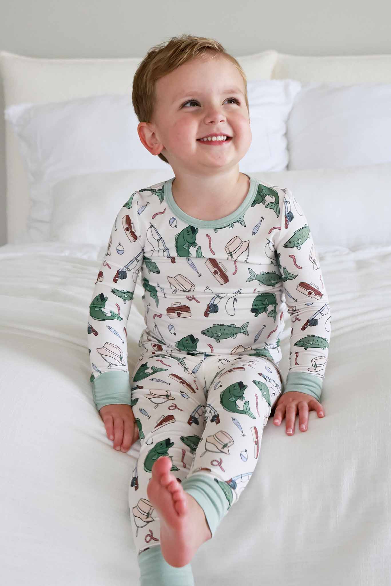 Two Piece Bamboo Pajama Set | Off the Hook - Image 7