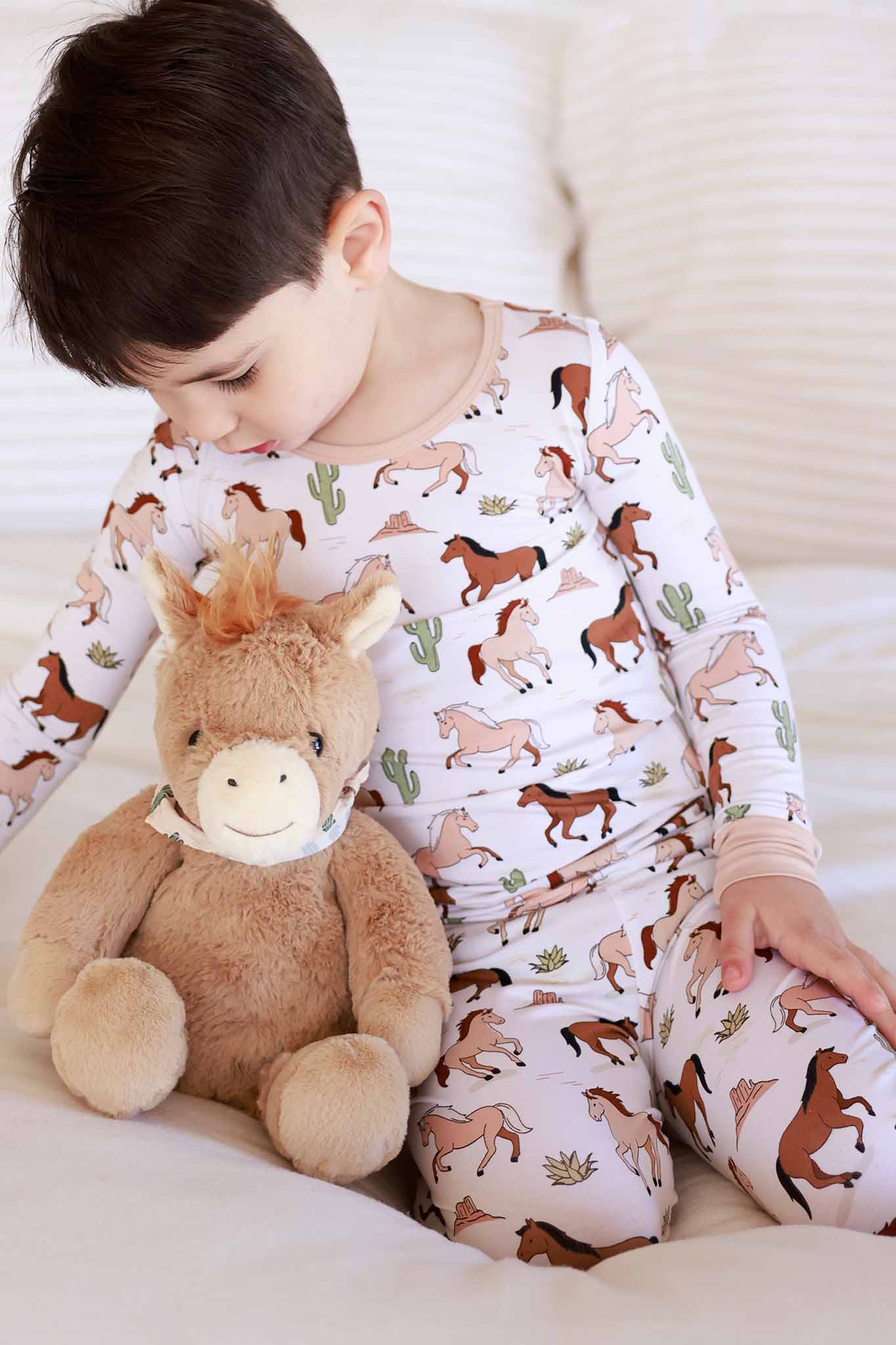 Two Piece Pajama Set | Pony Club Neutral - Image 3