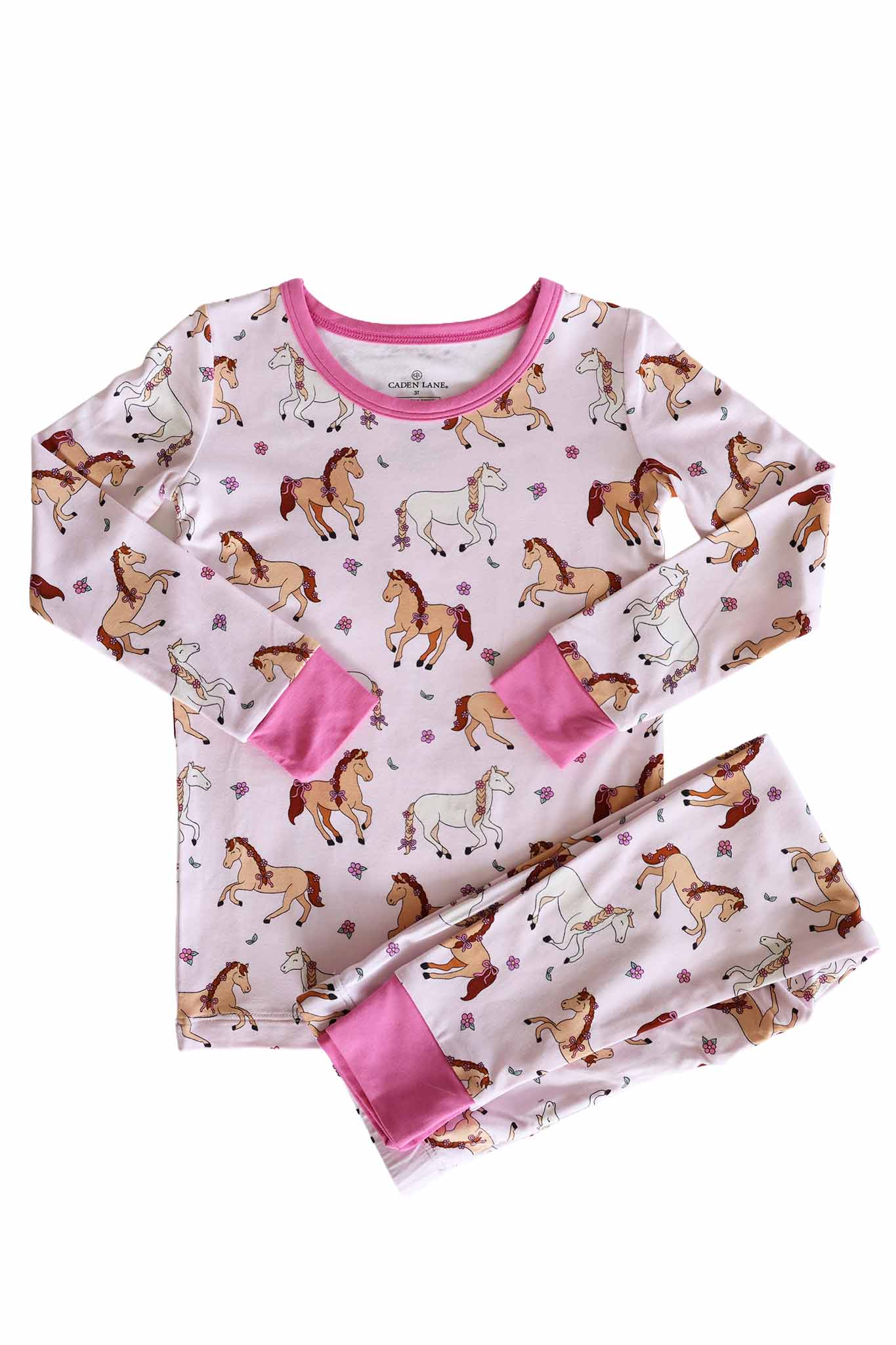 Two Piece Pajama Set | Pony Club Pink - Image 3