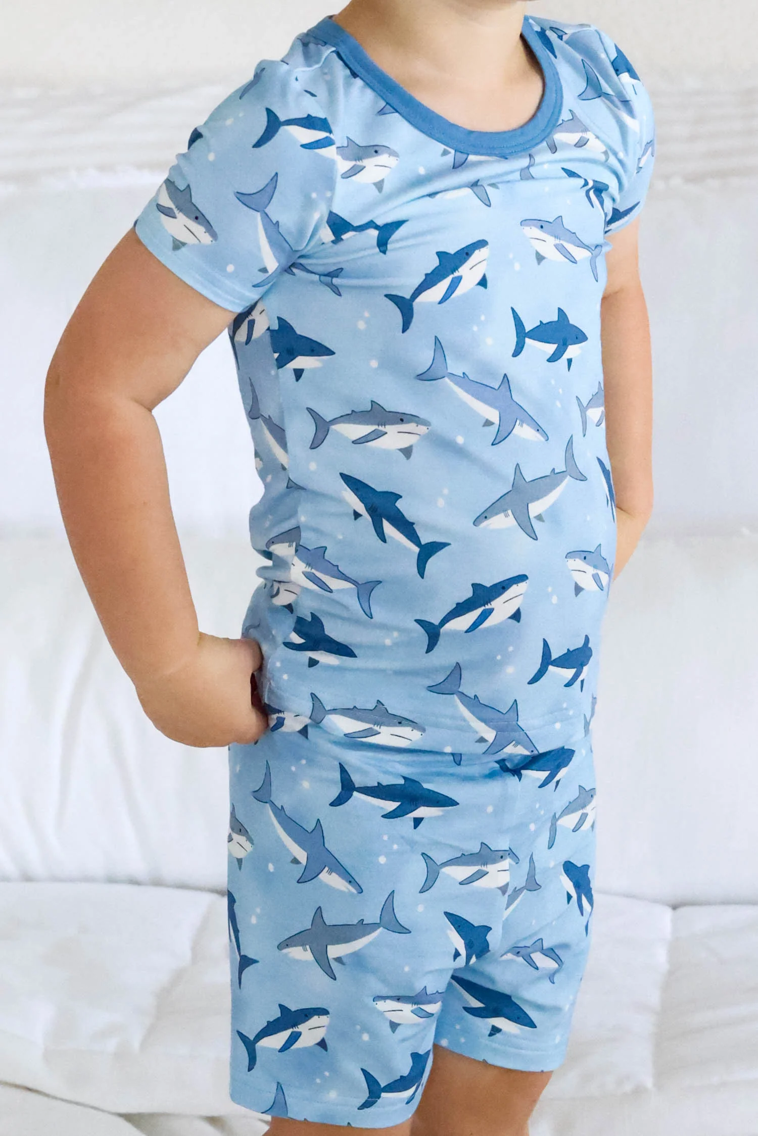 Two Piece Short Pajama Set | Fin Friends - Image 5