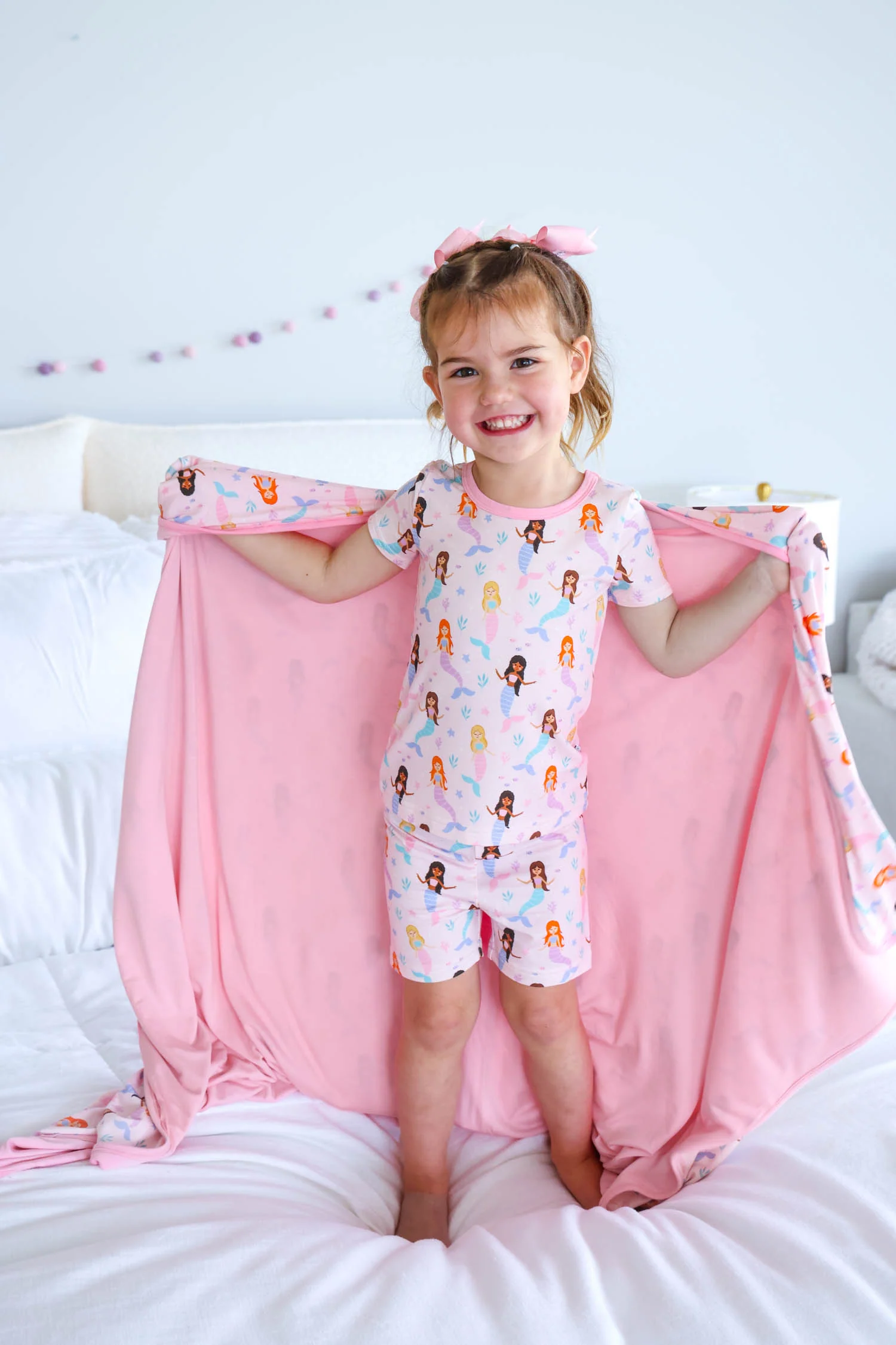 Two Piece Short Pajama Set | Let's Be Mermaids - Image 4