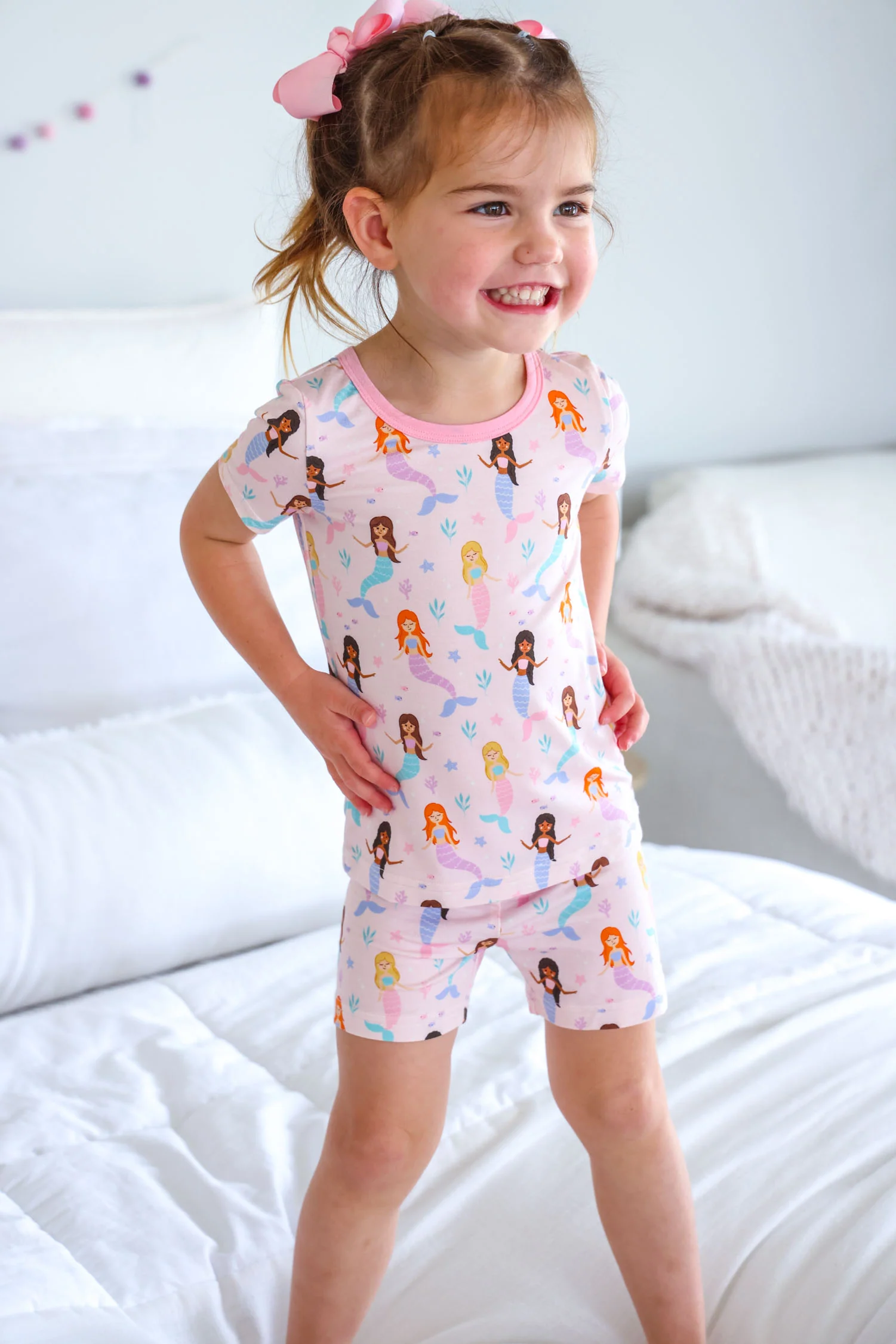 Two Piece Short Pajama Set | Let's Be Mermaids - Image 7