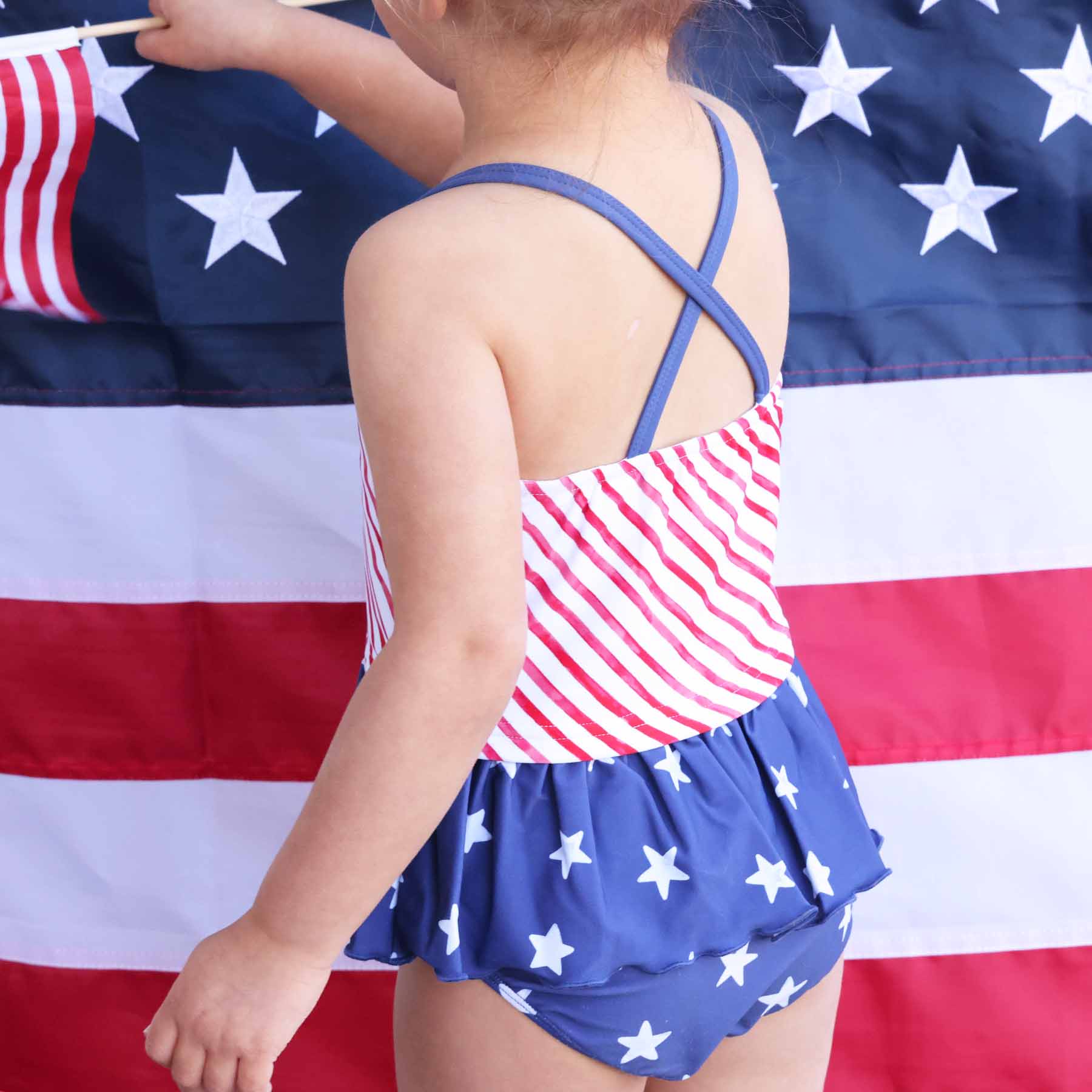 Two Piece Strappy Tankini | Star-Spangled Summer - Image 3