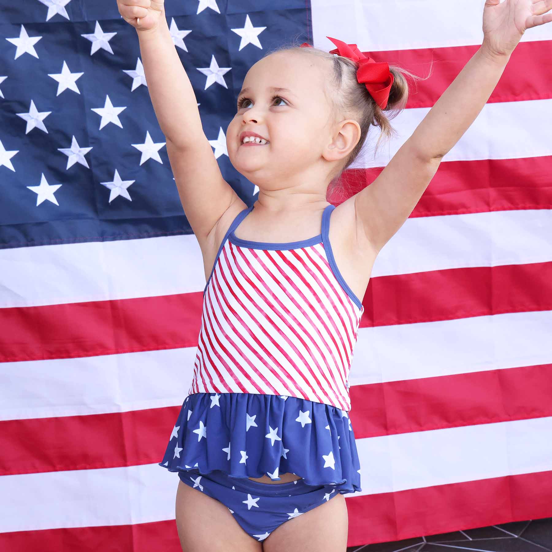 Two Piece Strappy Tankini | Star-Spangled Summer - Image 4