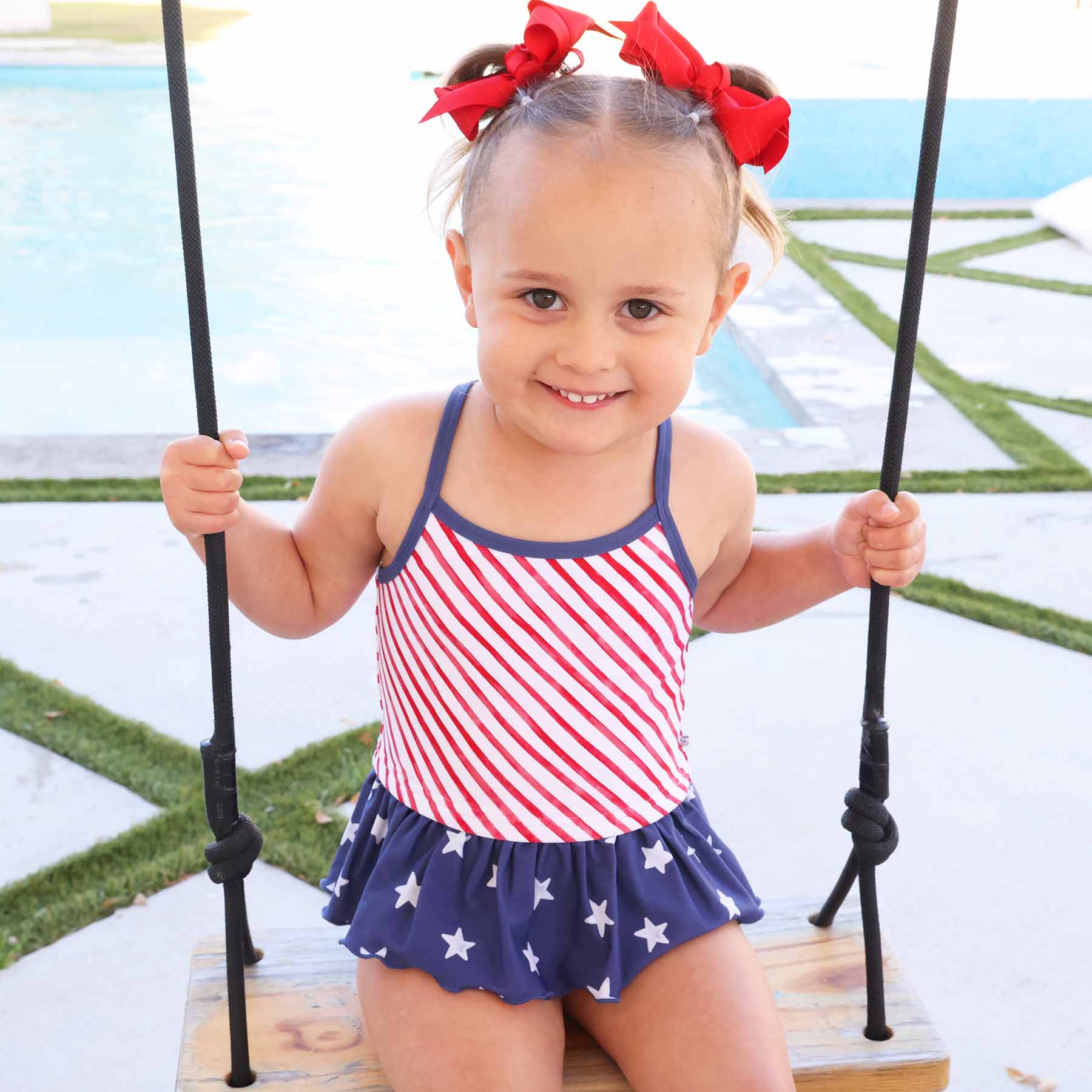 Two Piece Strappy Tankini | Star-Spangled Summer - Image 9