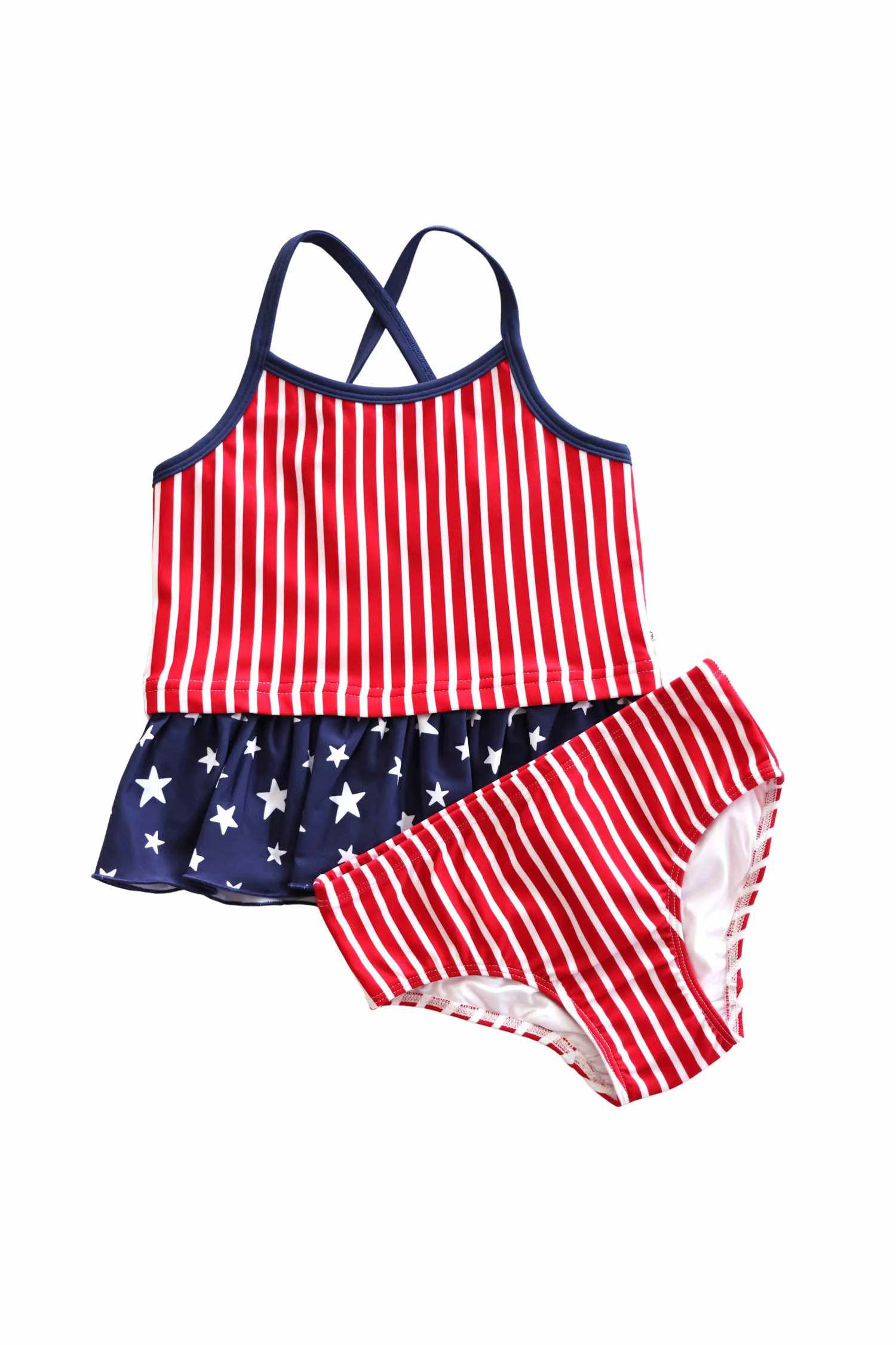 Two Piece Strappy Tankini | Stars & Stripes Party - Image 2