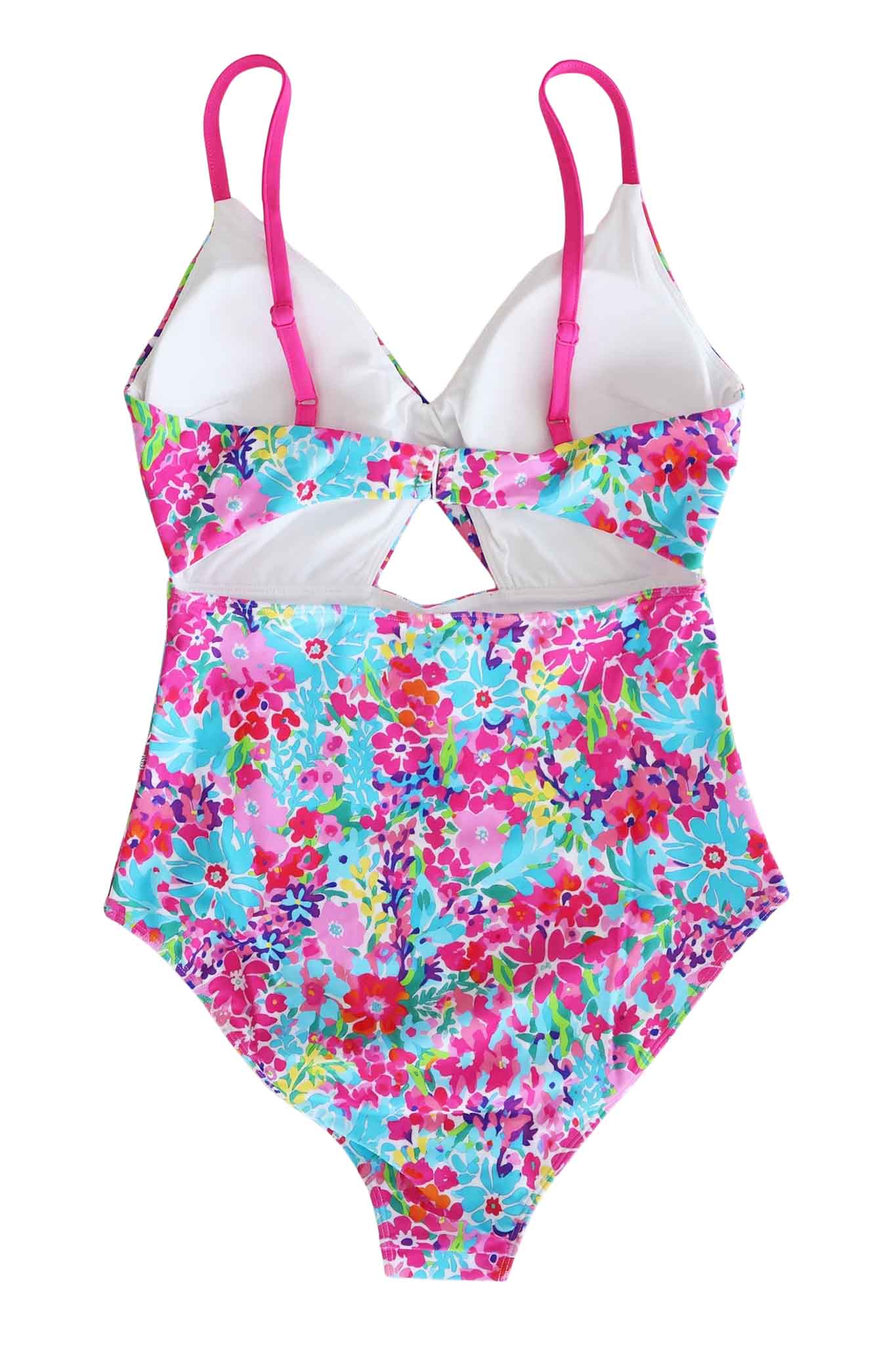 Women's Ruched Cutout One-Piece Swimsuit | Petal Splash - Image 6